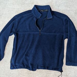 Eddie Bauer Men's Deep Blue Zip-Up Sweater